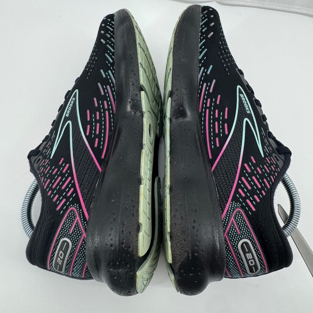 Brooks Glycerin 20 Running Shoes Womens Size 9 Black Pink Teal Athletic Sneaker - Picture 13 of 16